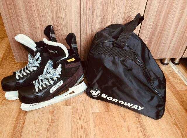 Коньки Bauer, 47 размер + сумка