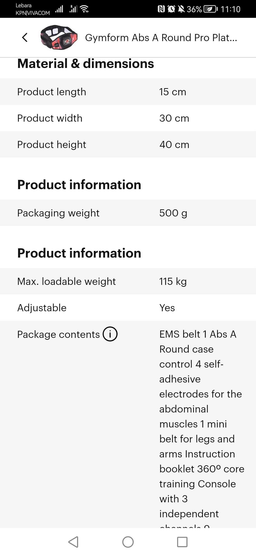 GymForm Abs A round pro
