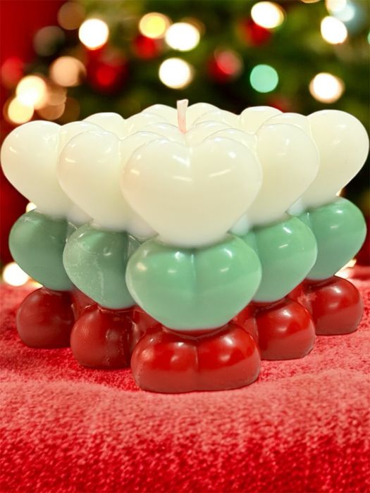 Свещ с Любов към България - от соев восък