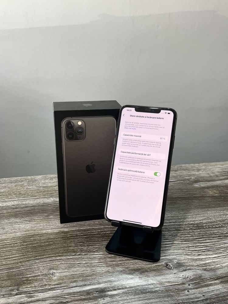 iPhone 11 Pro Max Gray, 64GB, Baterie 97%