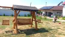 Leagăne rustice  din lemn pt gradina și terase