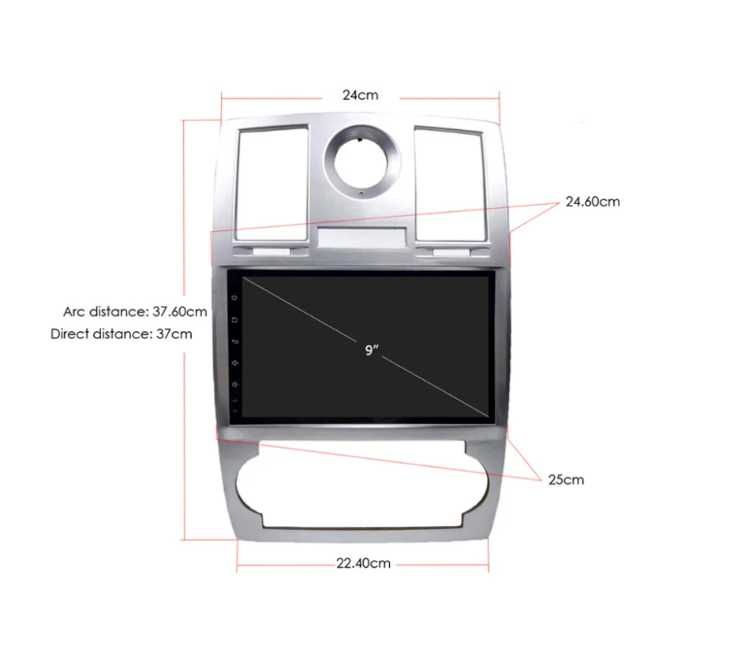 9-инчова мултимедия за Chrysler 300C (2004–2007) + Подарък камера