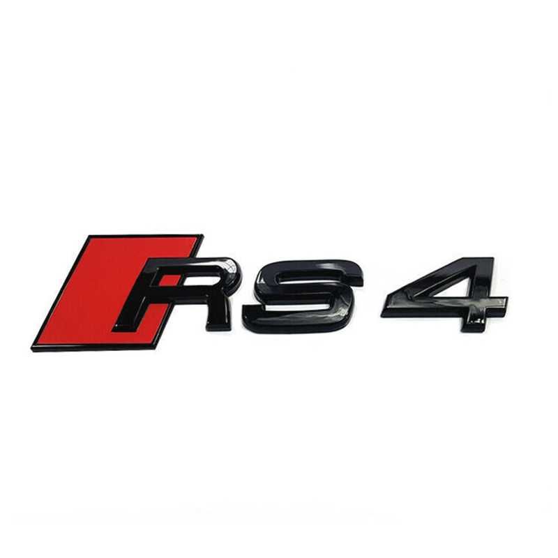 Emblema RS3, RS4, RS5, RS6, RS7, RS8 Audi Sline, negru