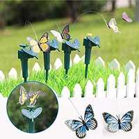 Соларна Пеперуда летяща под слънчевите лъчи, декорация за градина