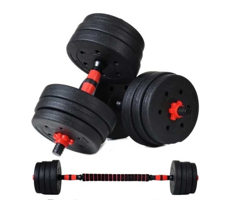 Set gantere + haltera  NOI