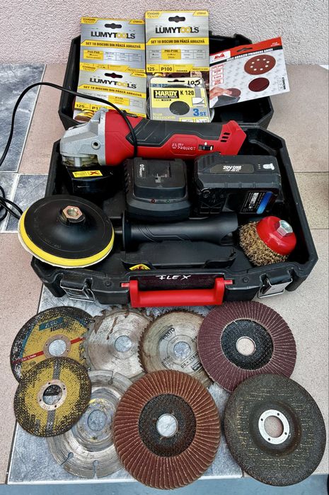 Flex / polizor unghiular pe bateri 20v - My Proyect