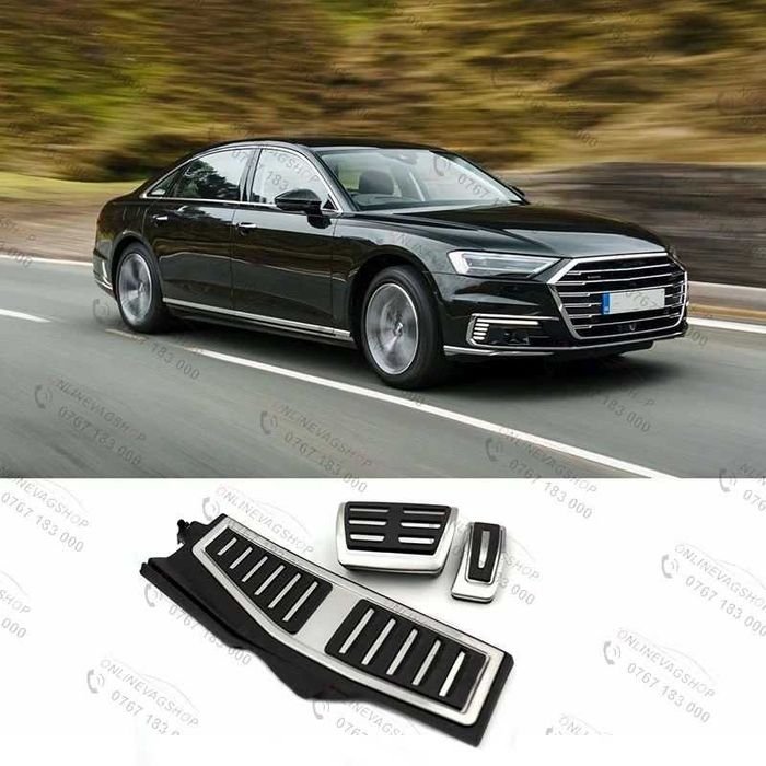 Set pedale inox Audi A8 D5 transmisie automata 2018 - 2024