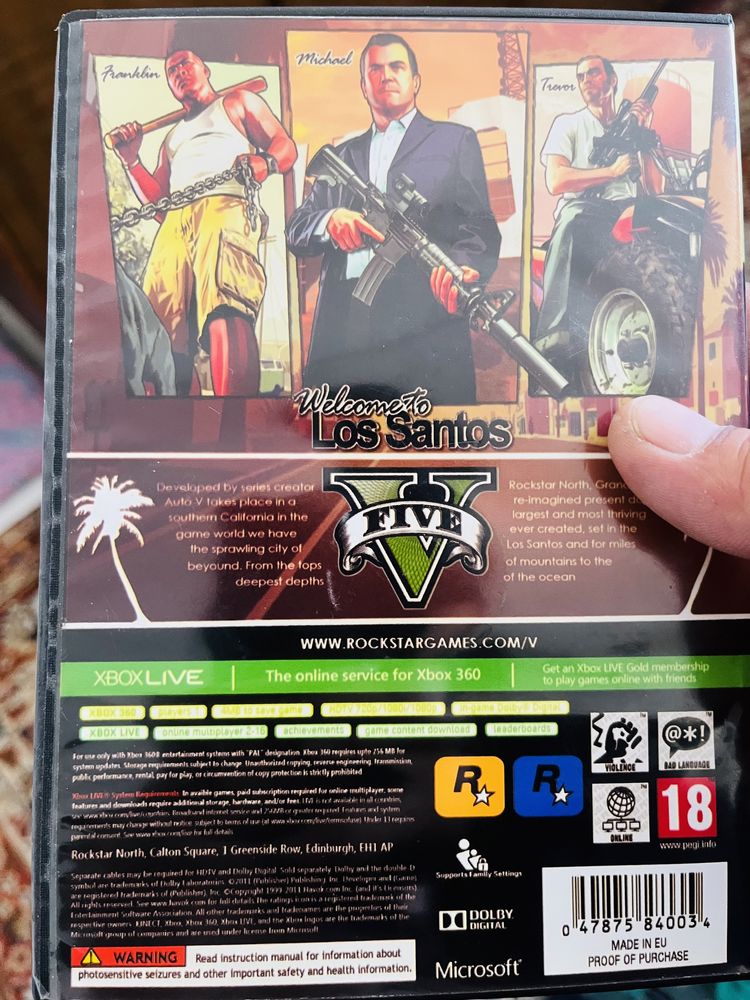 Игра GTA V XBox 360