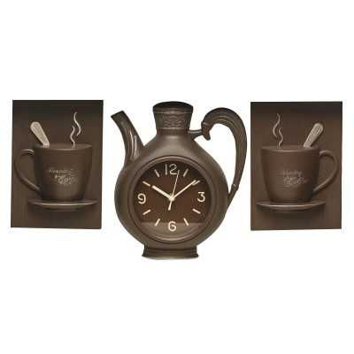 Ceas decorativ  bucatarie/cafenea/HORECA format din 3 piese/cadou