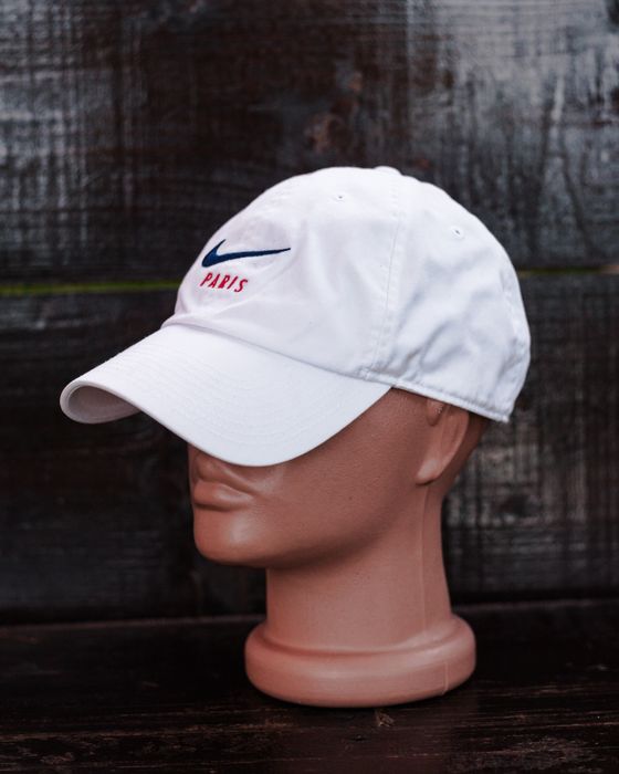 Cap snapback sapca heritage 86 Nike x PSG white adjustable cotton
