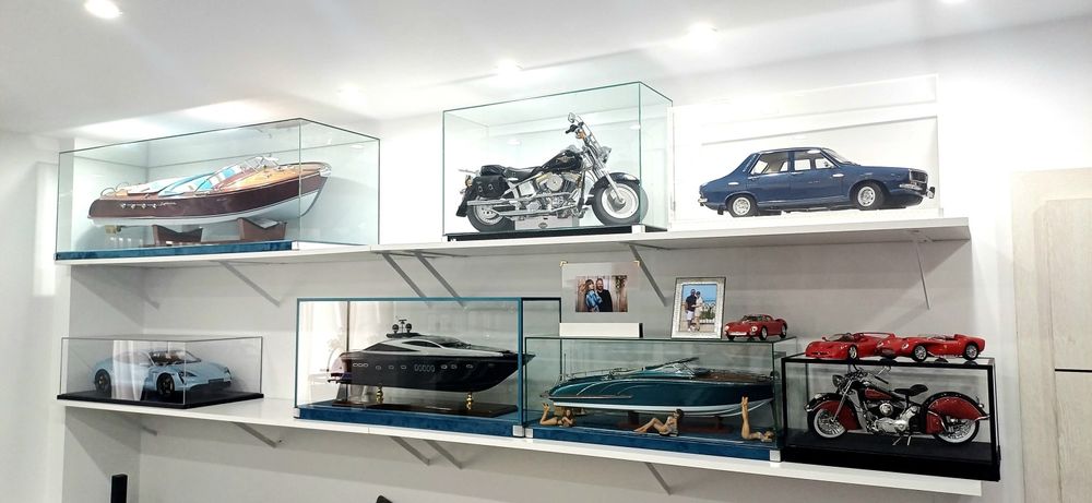 Vitrine machete auto, navomodele si aeromodele