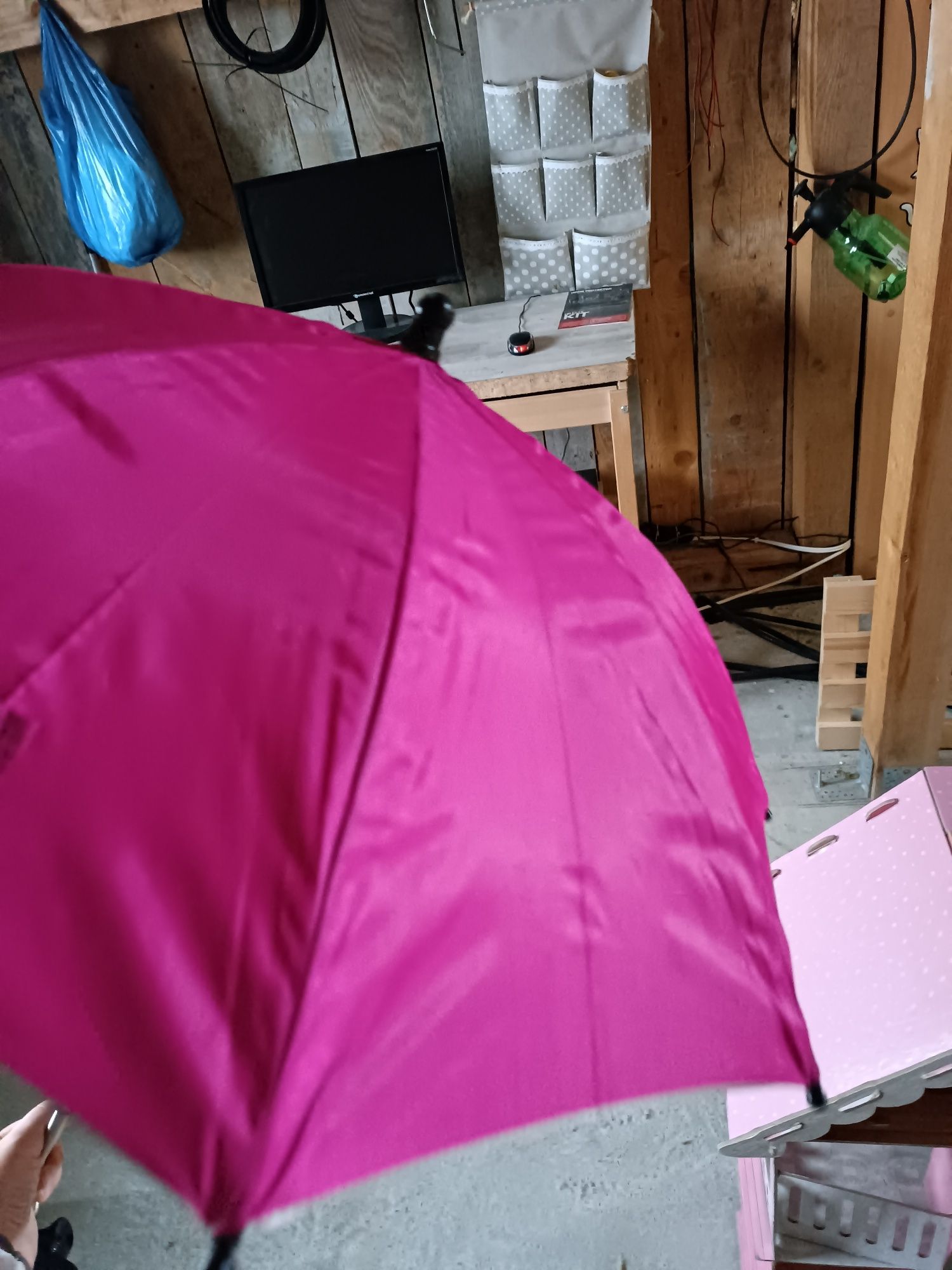 Umbrela pentru căruț roz