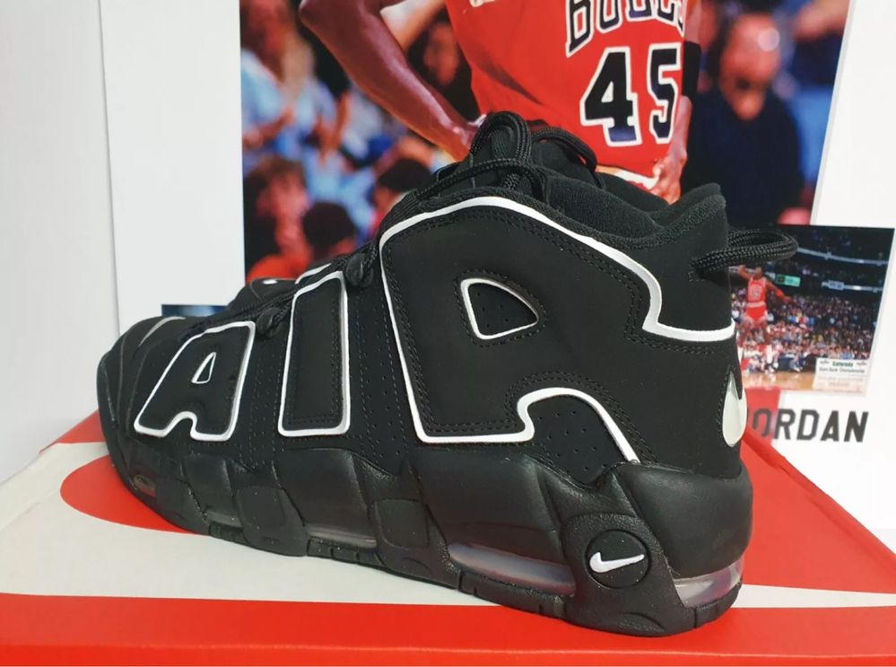 Adidasi Nike Uptempo Black&White 96 Edition