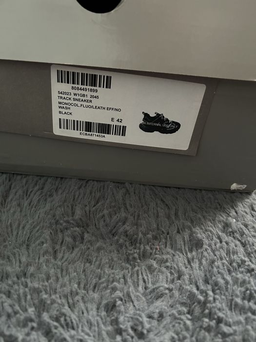 Balenciaga track negru si alb