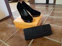 Черни Обувки 10см ток
