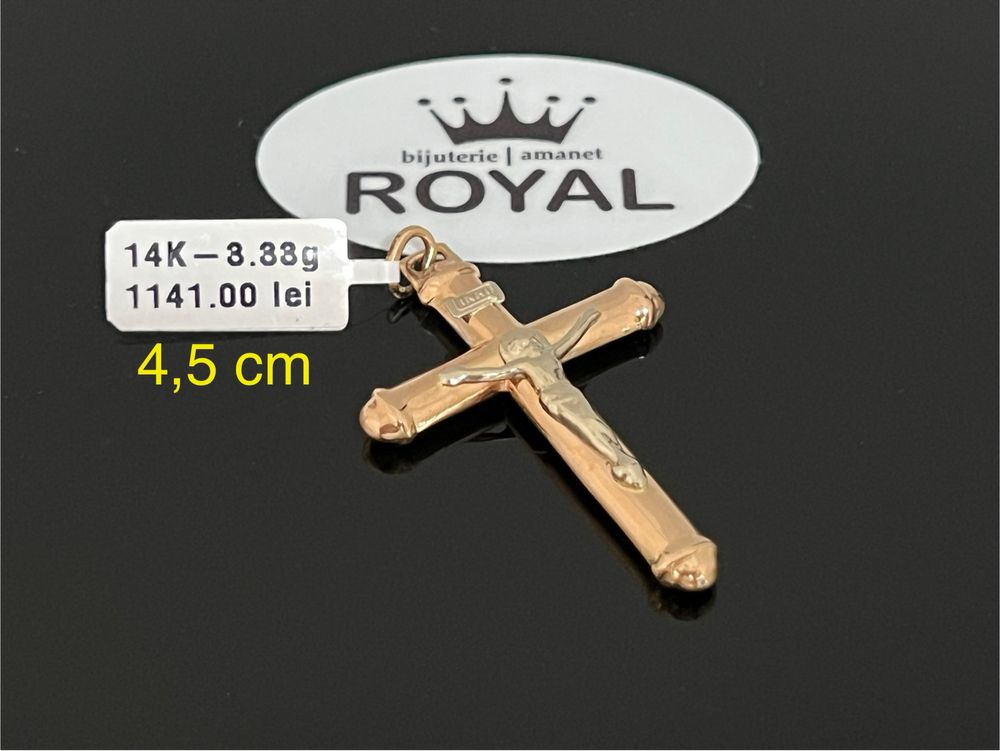 Bijuteria Royal CB : Pandant cruce aur 14k 3,33 grame