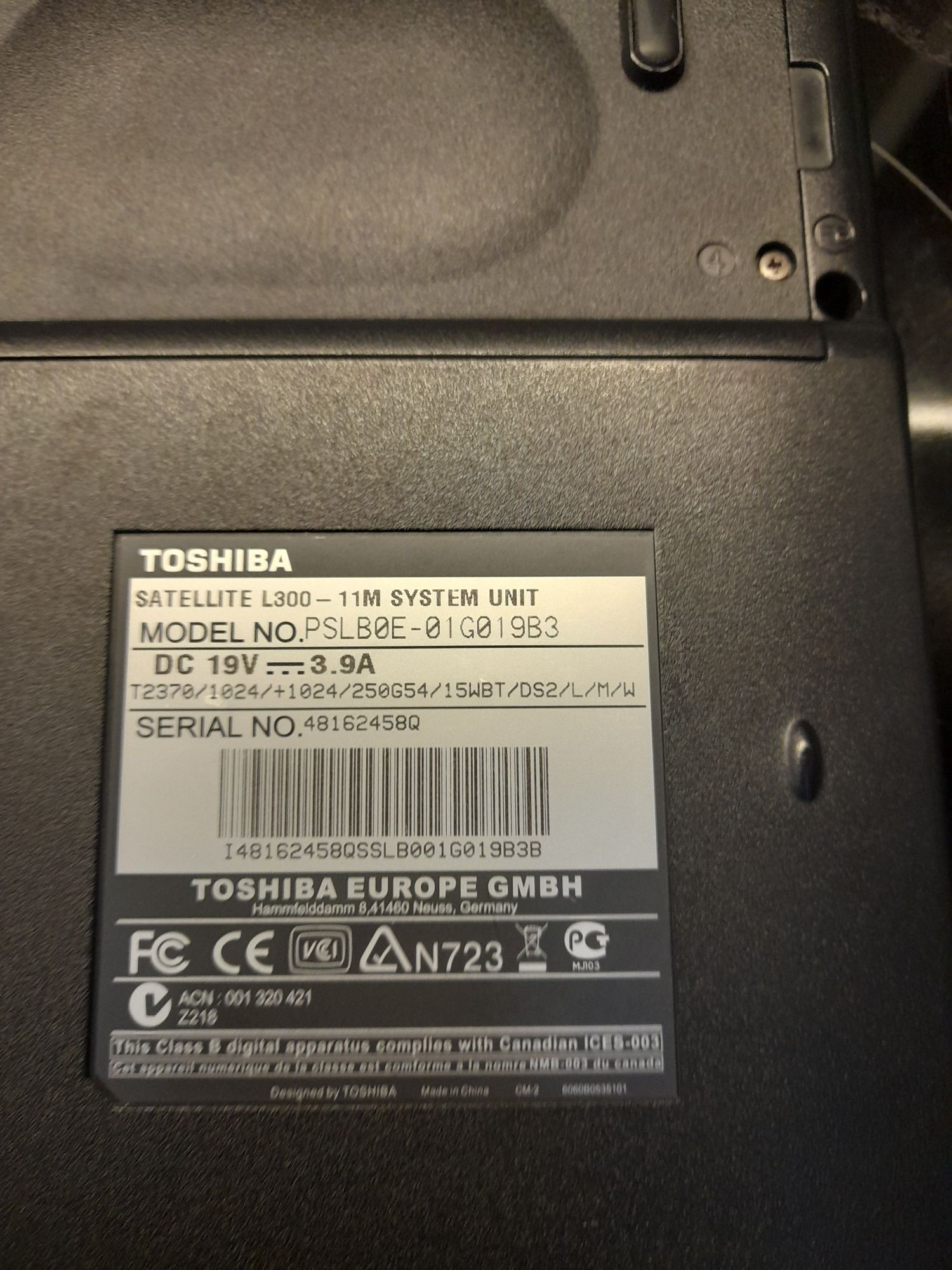 Лаптоп Toshiba(за части)