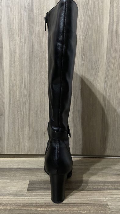 Cizme lungi din piele naturala, mar 36