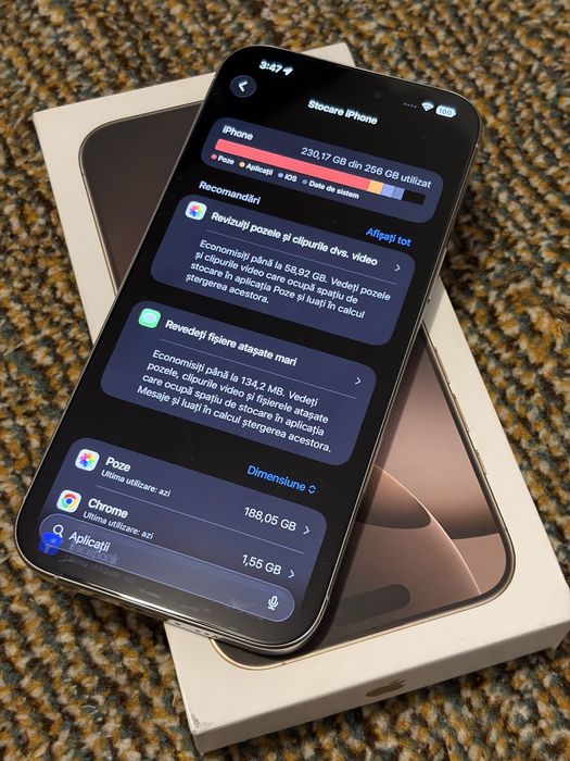 iPhone iPhone iPhone 16 pro max 256 gb baterie 99