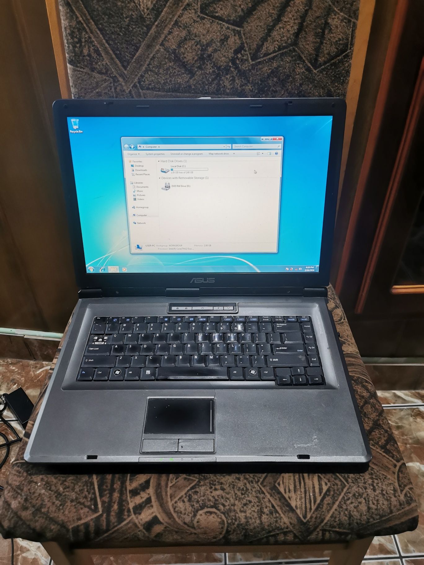 Laptop Asus dual core