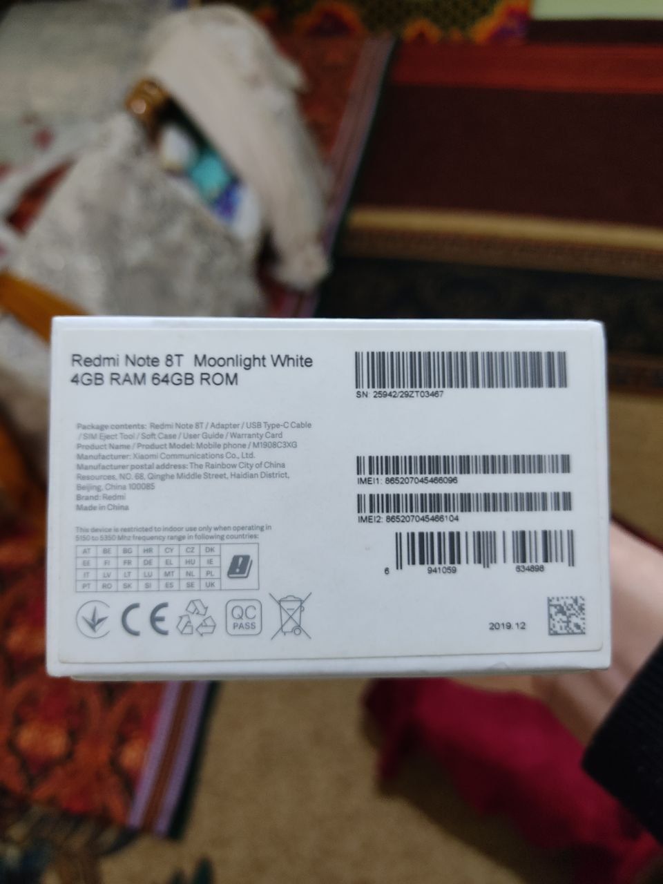 Redmi nout 8t 4.64 gb