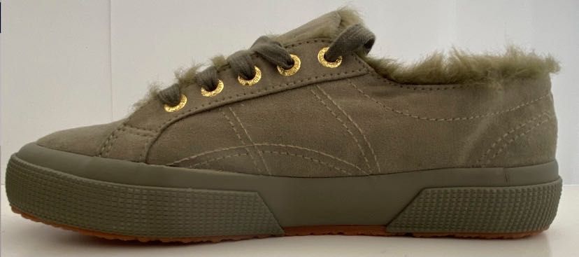 Papuci sport noi cu eticheta, "Superga", 37, unisex, military green