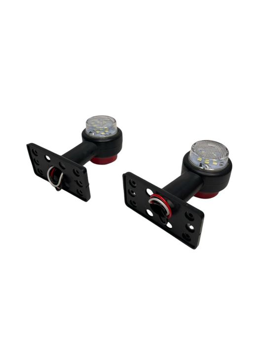 Комплект 2 броя led странични лампи 12-24V червен/бял