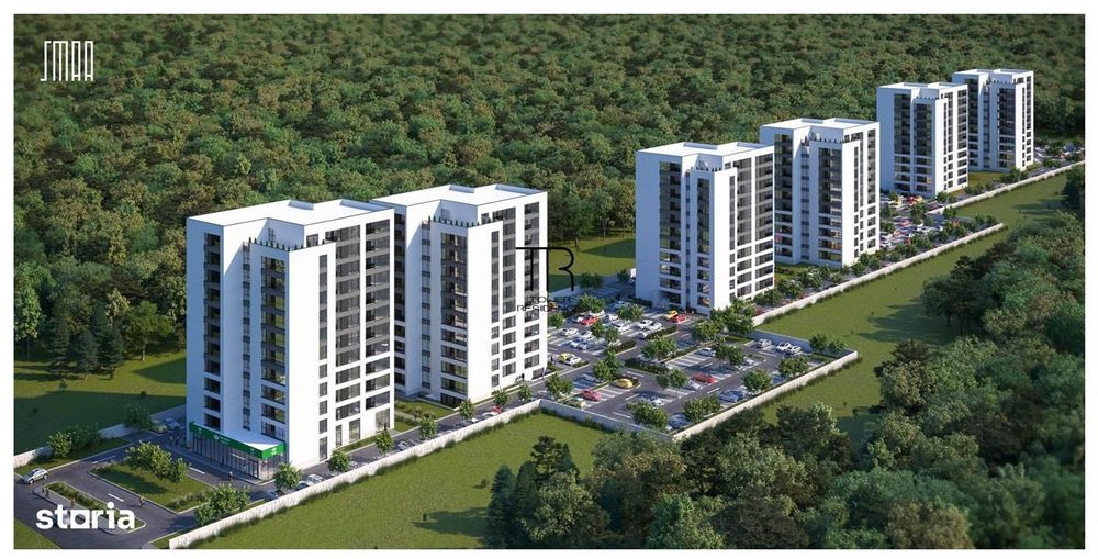 Apartament 2 Camere Incalzire in Pardoseala Com. 0%  Ansamblu Nou Raho