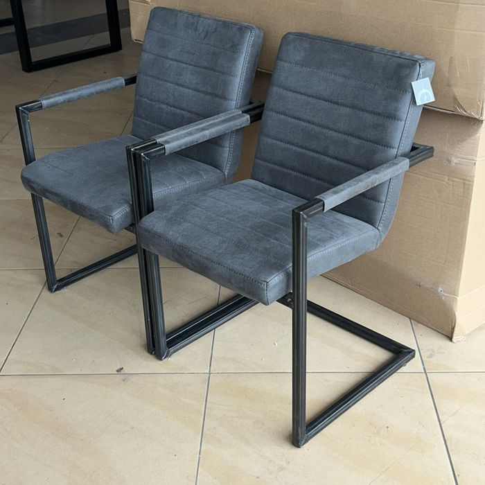 Scaune moderne noi - 2 bucati antracit