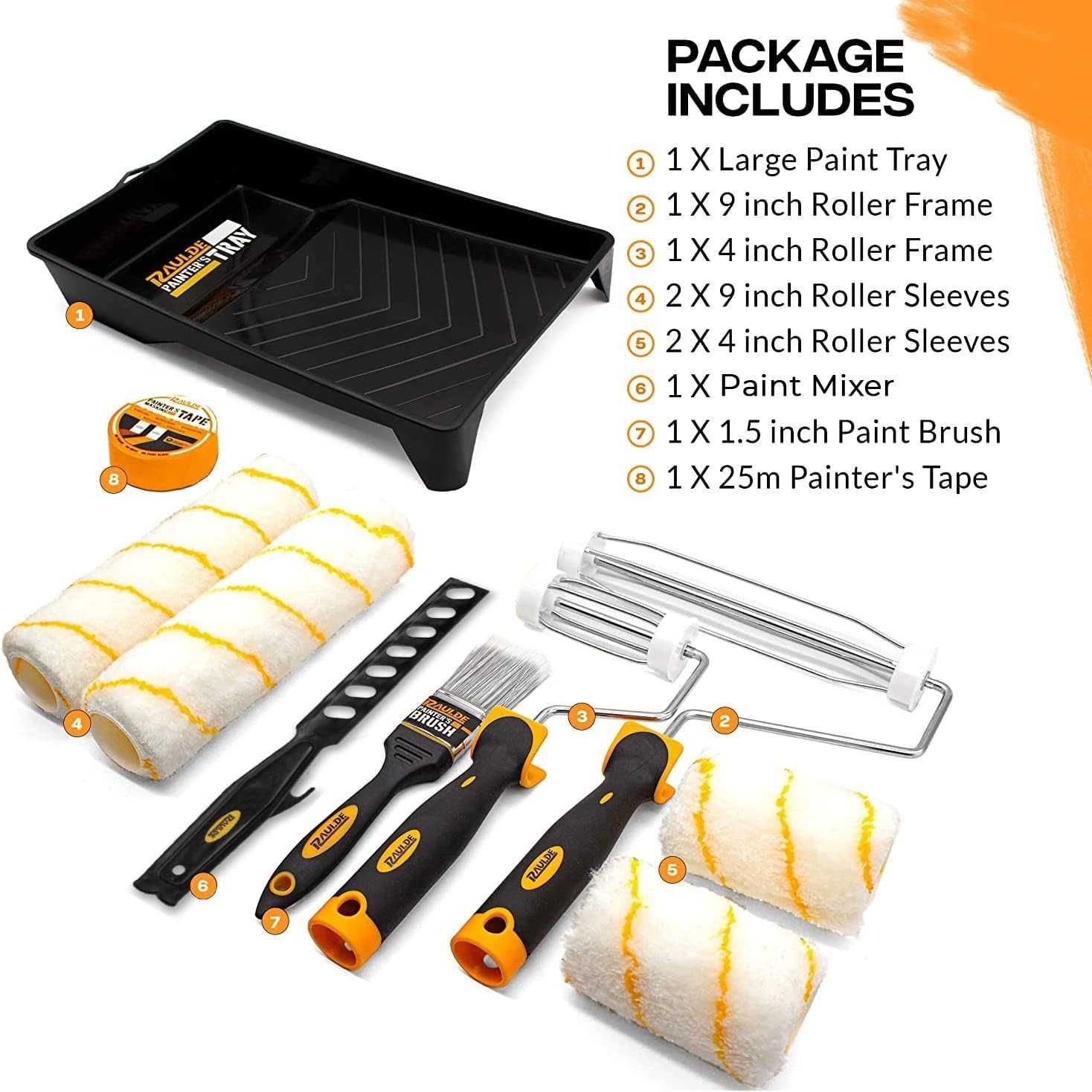 Set profi 10piese vopsit, rola, banda, tava, banda,REDUS de la 300 ron