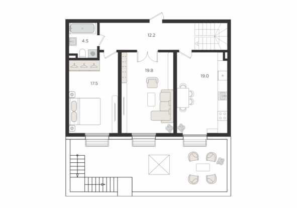 ЖК Soy Bo`yi 4-к квартира Дуплекс 150м2. г.Ташкент, Учтепинский р-н