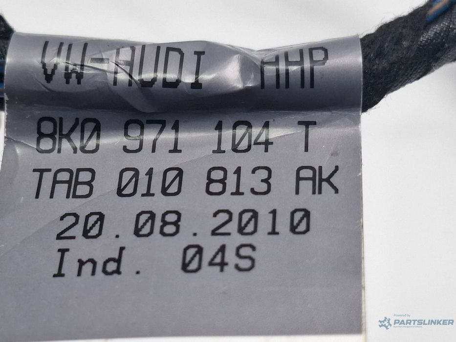 Instalatie electrica senzori parcare spate AUDI A4 IV 8K2, B8 2007 - 2015 TDI CAGB, CJCB, CSUB 8K0971104T