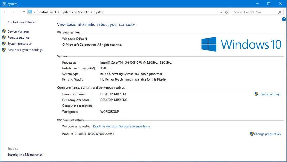 PC Gaming - i5 9400 - GTX 1650 - 16 GB DDR4