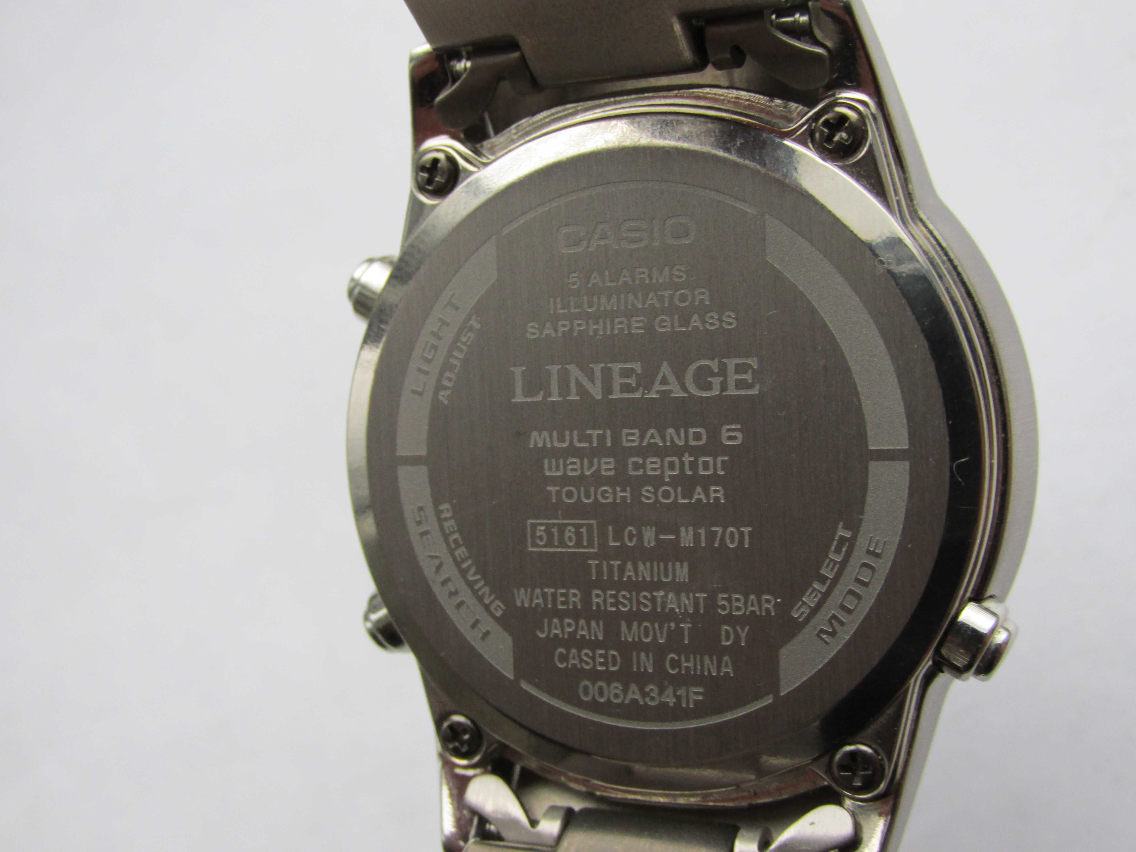 Casio LCW-M170T LINEAGE MULTI BAND 6 TITANIUM Касио титаниев часовник