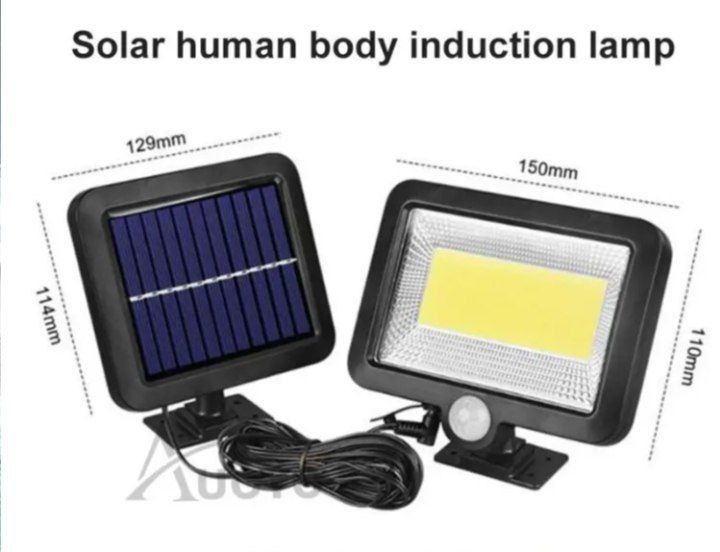 Доставка бесплатная Светодиодный светильник на солнечной батарее