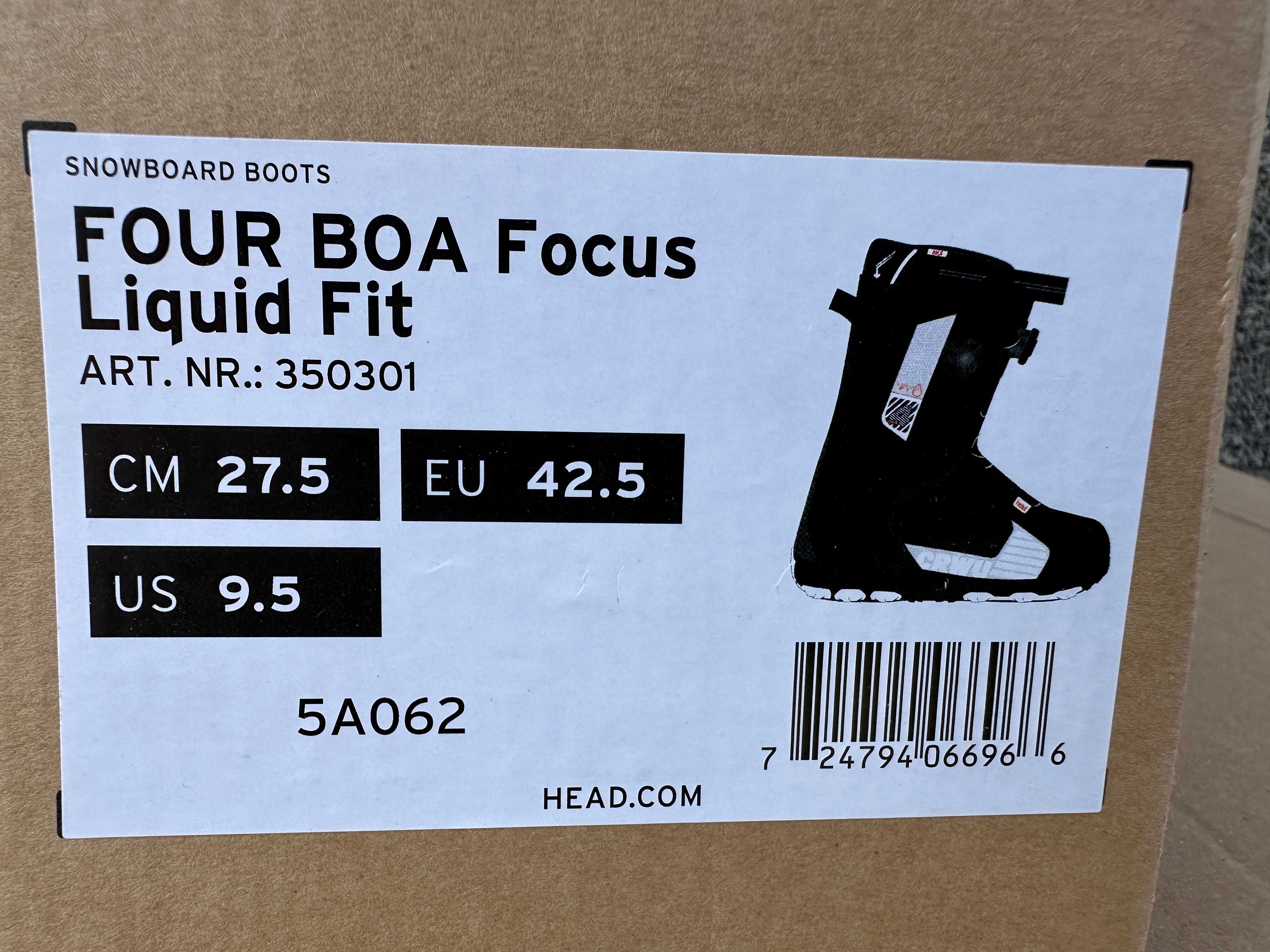 boots noi head four boa focus liquid fit mondo 27,5 europa 42,5