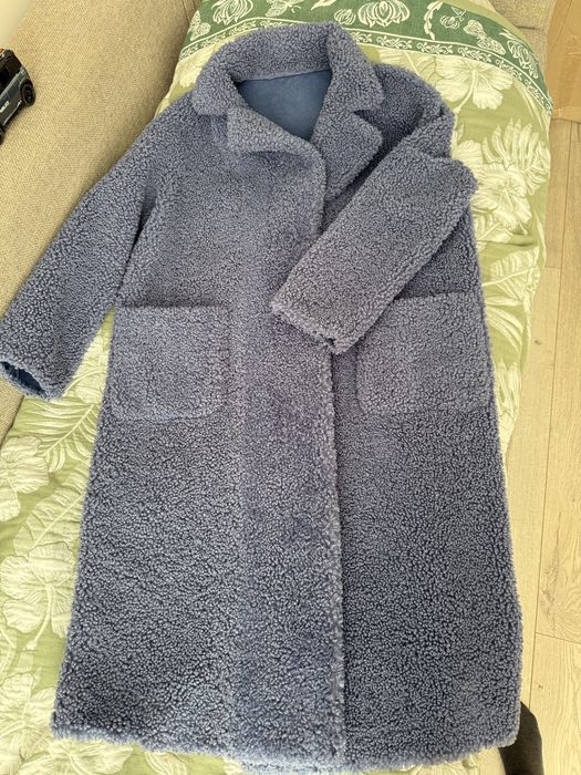 Шуба из эко меха тедди