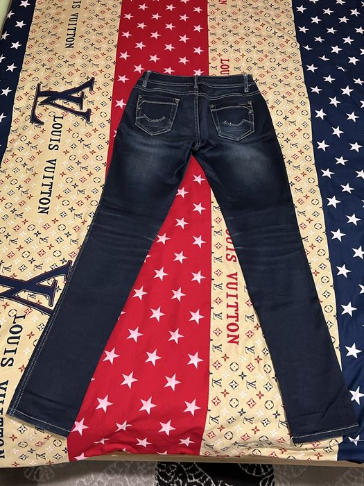 Blugi skinny bleumarin femei