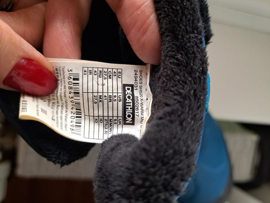 Ghete Iarnă Quechua Bărbați, 43