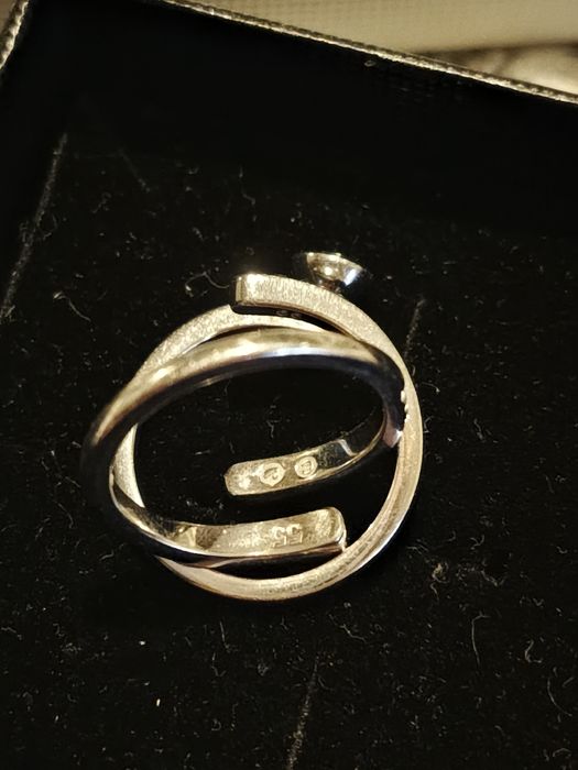 Сребърен пръстен Swarovski размер 55