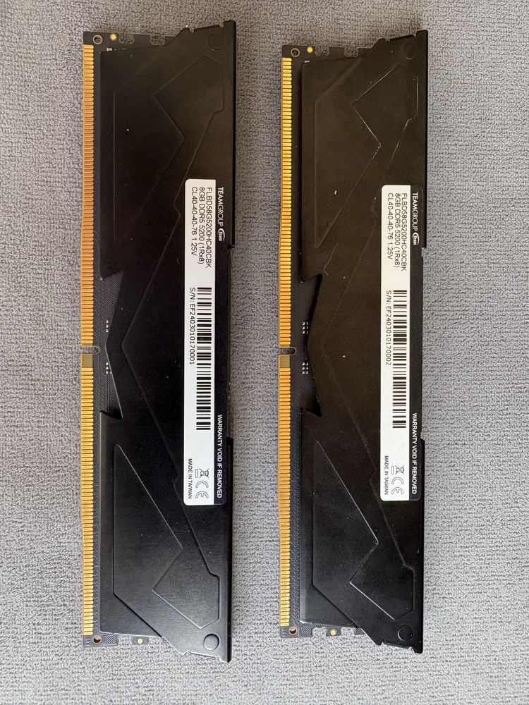 Оперативная память DDR5 8x2=16 gb