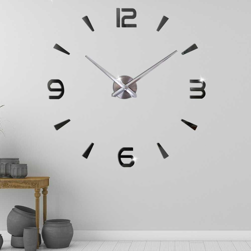Голям 3D стенен часовник декорация за дома