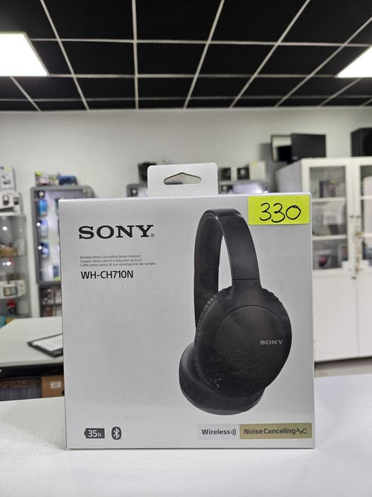 Casti SONY WH-CH710NB, Bluetooth, On-ear, negru