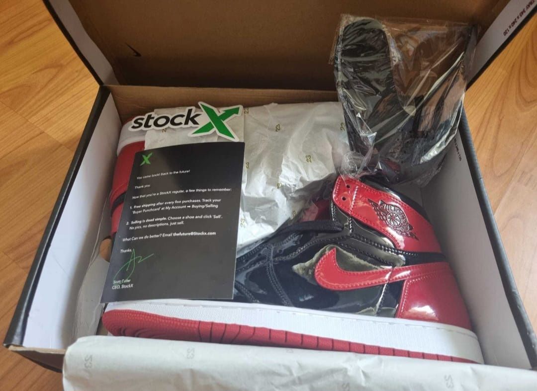 Jordan 1 high patent bred