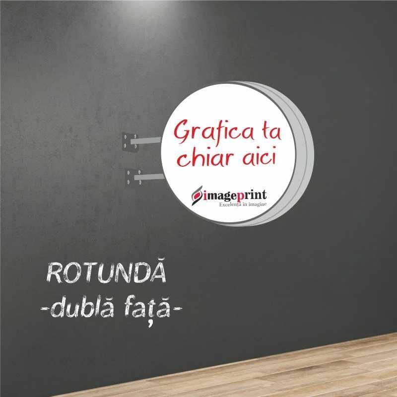 Caseta luminoasa SIMPLA/DUBLA FATA patrat, dreptunghiular sau rotund