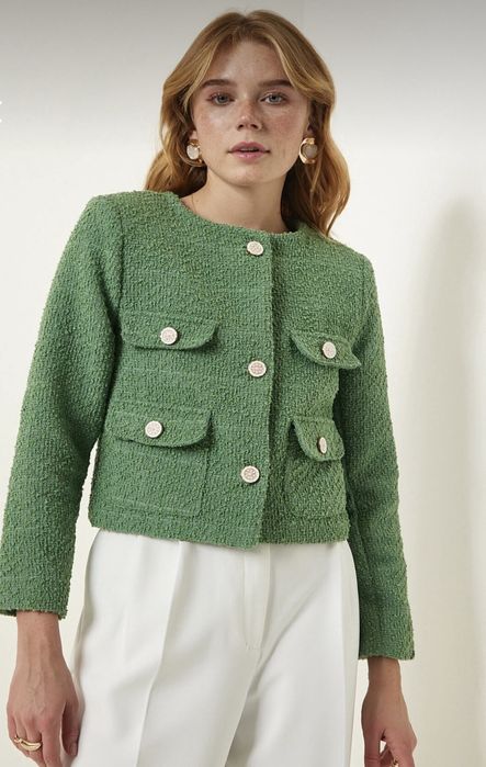 Сако букле зелено