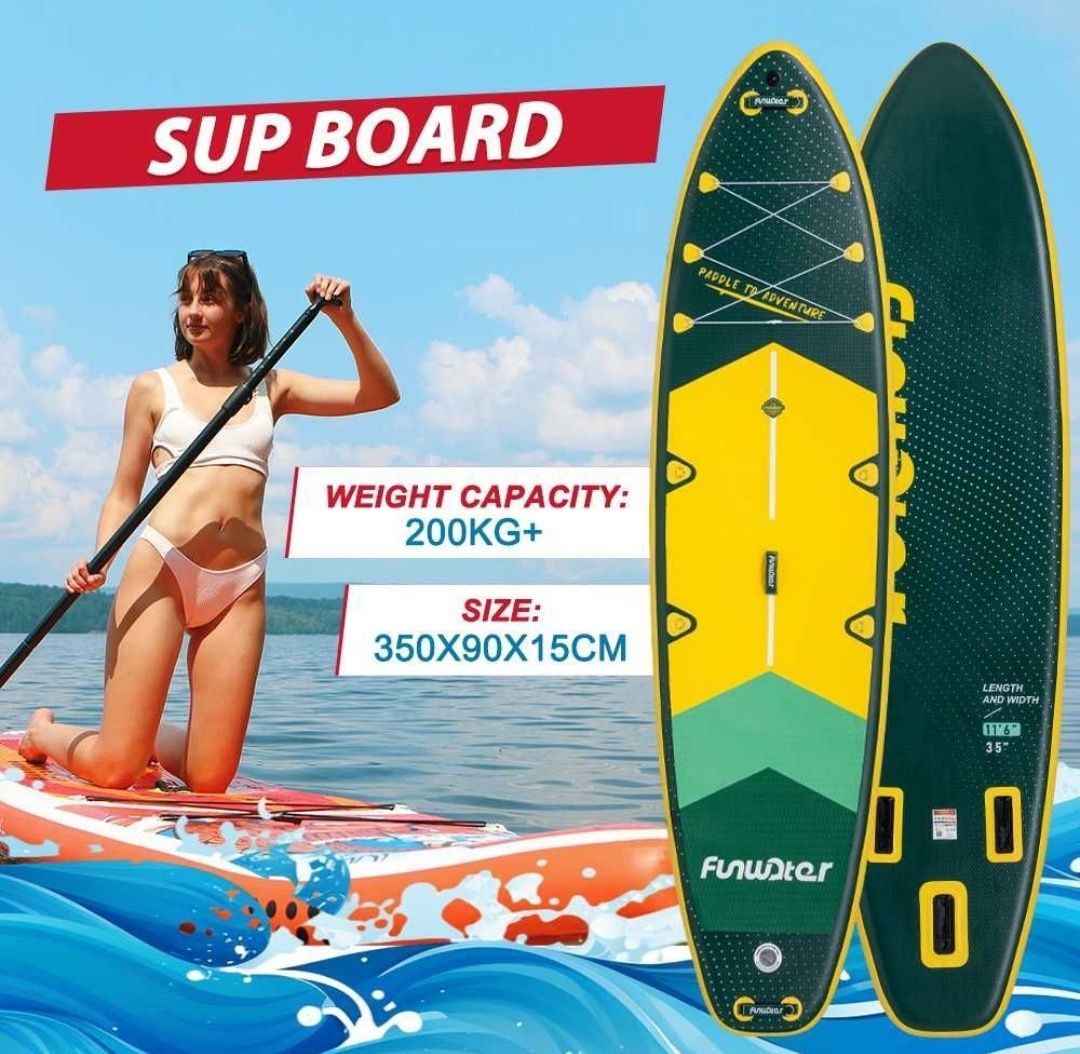 Надуваем падъл борд FunWater I 11'6 , SUP.