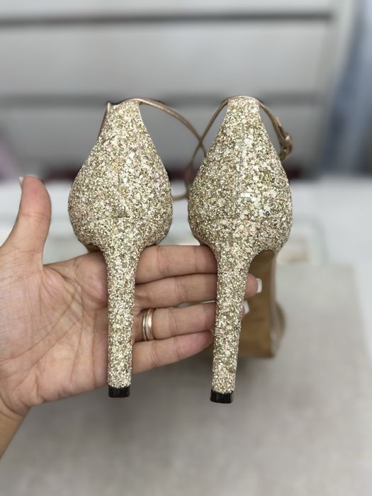 Sandale Jimmy Choo Misty 100 gliter 37.5
