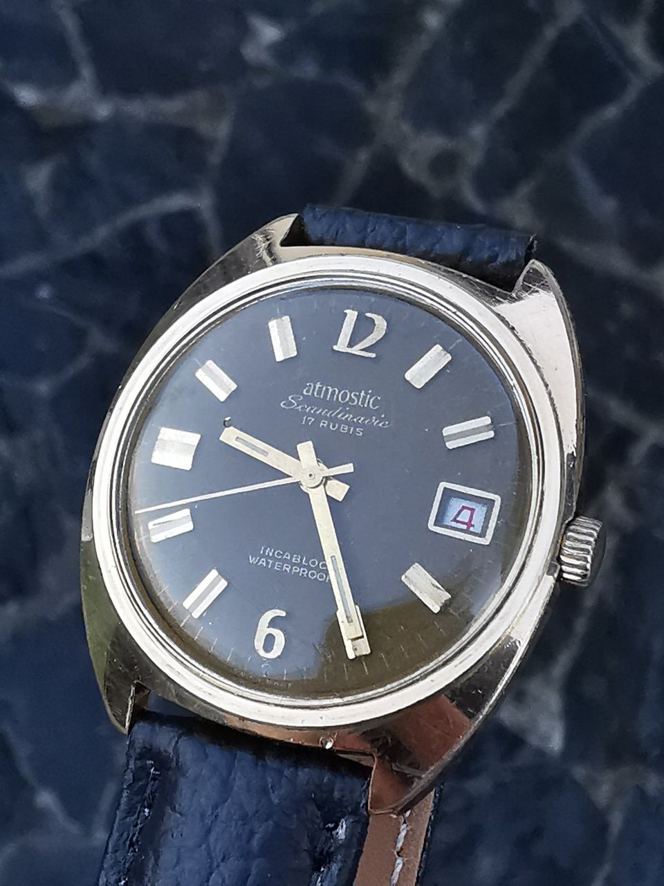 Ceas Atmostic Scandinavian - Int, Manuala 36 mm-Funcționează excelent!