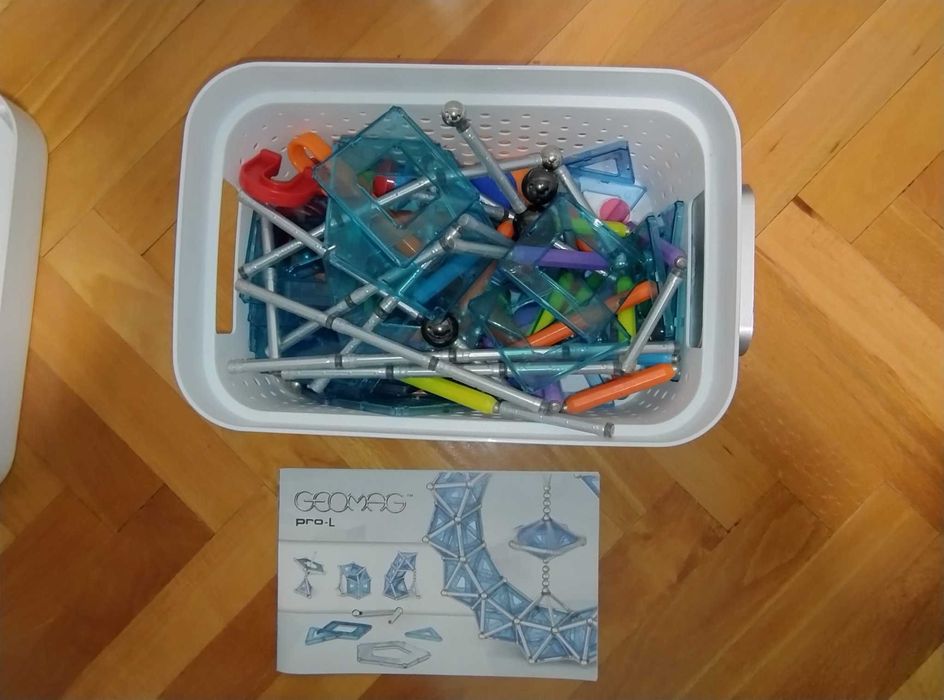 Joc de constructie copii - cu piese magnetice Geomag Pro-L